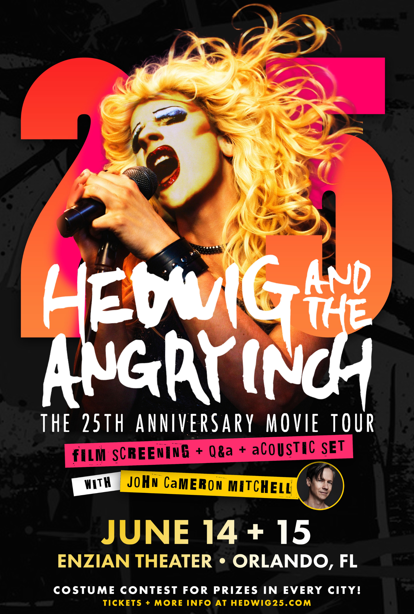 Hedwig And The Angry Inch 25th Anniversary Movie Tour with John Cameron Mitchell